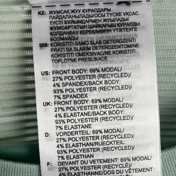 Adidas Split Sleeve Semi-Sheer Back T-Shirt sz S - Picture 9 of 9